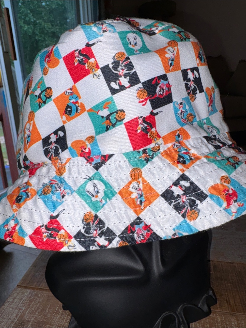 Kids Looney Tunes Space Jam Multi-Color Cartoon Print Bucket Hat